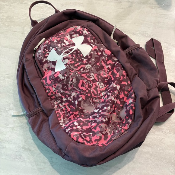 Under Armour Women's Pink and Maroon Backpack - Picture 1 of 6